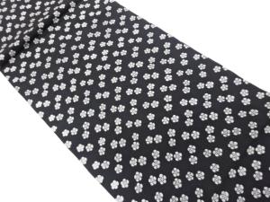 小花尽くし模様開き名古屋帯（額縁仕立て）